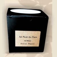 Boîte kraft noire, 1 tête d'ail noir blanc du Tarn
