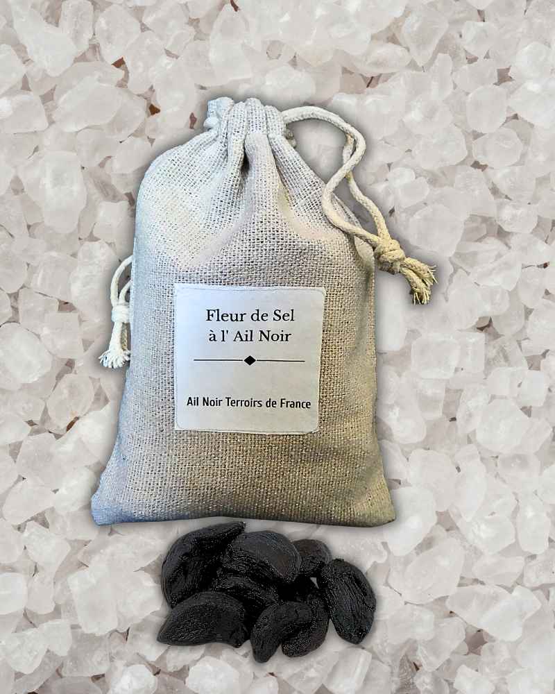 Sachet de Fleur de sel à l'Ail Noir